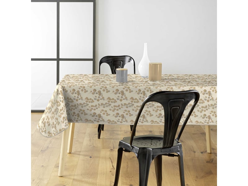  Nappe toile cirée butinette 140x240cm naturel  - Conforama D
