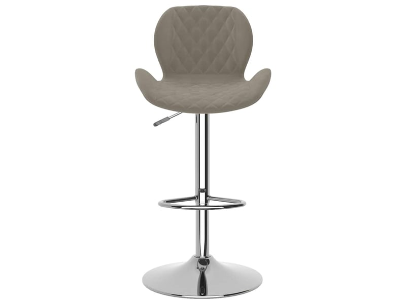  Lot de 2 tabouret de bar, chaise de bar gris clair velours shl28617  - Conforama D
