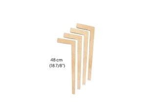 Pieds de table tulla, bois, longs