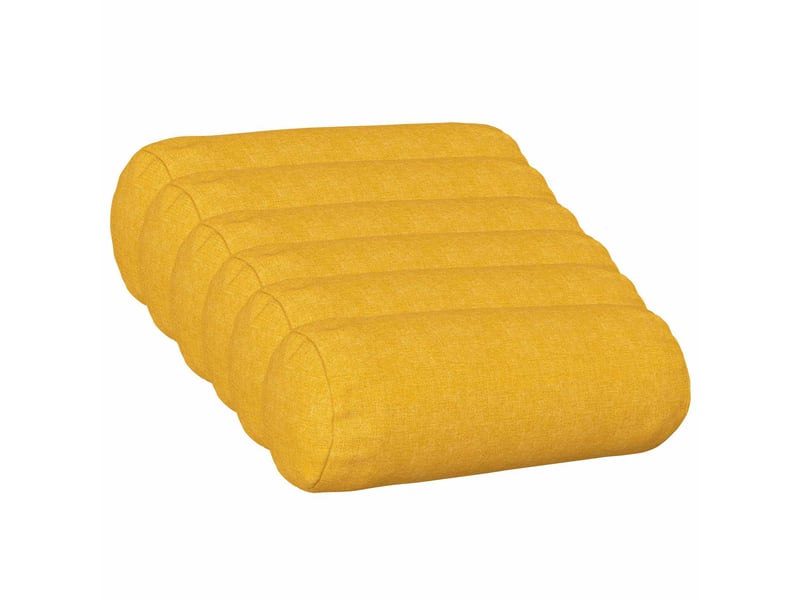  Lot de 6 housses de coussin heerlen jaune clair ø 15 x 40 cm tissu cf49674  - Conforama B