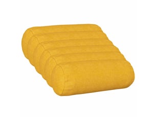 Lot de 6 housses de coussin heerlen jaune clair ø 15 x 40 cm tissu cf49674