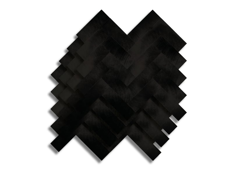  Crédence adhésive murale 3d  - effet chevron 4 pièces 25x25 cm  - Conforama B