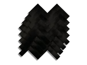 Crédence adhésive murale 3d - effet chevron 4 pièces 25x25 cm