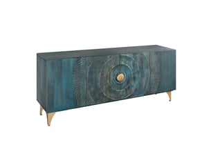 Buffet 4 porte(s)   <strong>MEUBLORAMA</strong> <strong></strong> - 177 cm coloris bleu 