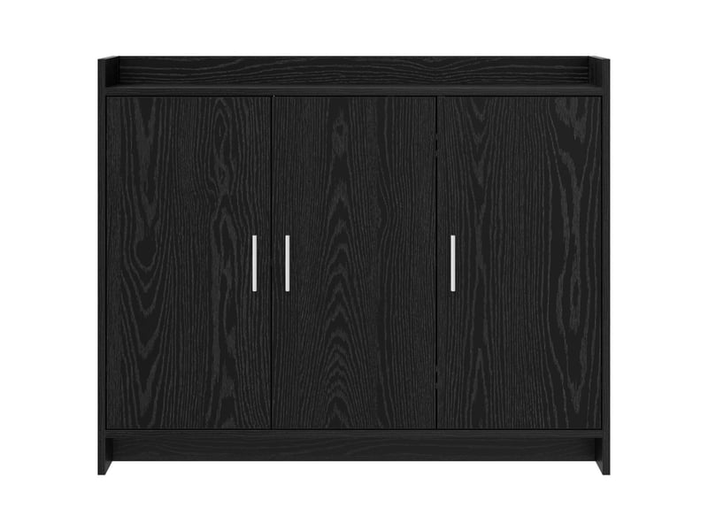  Buffet - bahut - meuble de rangement chêne noir 98,5 x 33 x 80 cm bois d'ingénierie  - Conforama E