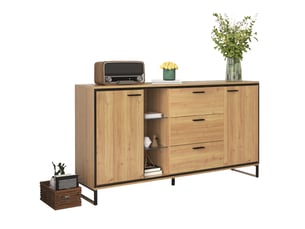 Buffet 2 porte(s)  3 tiroir(s) OKMYHOME  - 160 cm coloris naturel 