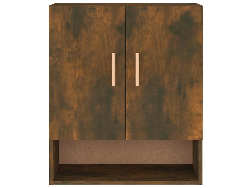  Armoire murale salon, meuble de rangement chêne fumé 60x31x70 cm bois d'ingénierie shl3973  - Conforama E