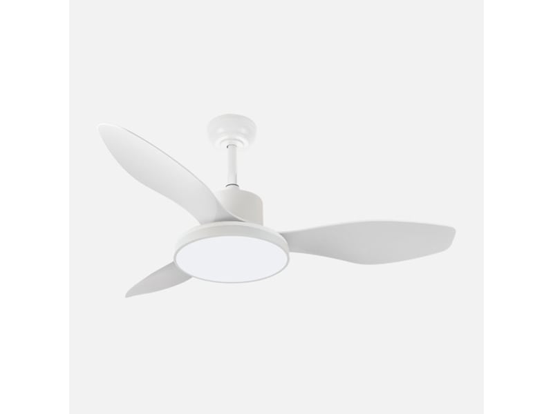  Ventilateur de plafond fabrilamp mandala dc blanc 3 pales 120 cm 6 vitesses led 48 w télécommande 246091301 - Conforama D
