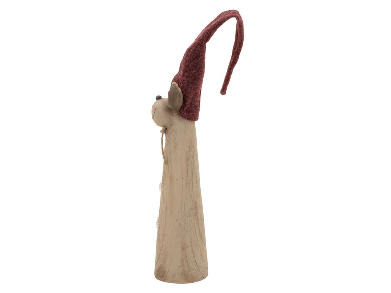 Ecd germany figurine d'élan de noël avec éclairage led, décoration d'intérieur renne avec bonnet, hauteur réglable de 80 cm à 113 cm, fonctionne à piles, statuette décorative en magnésie, marron ECD Germany GmbH - Conforama D