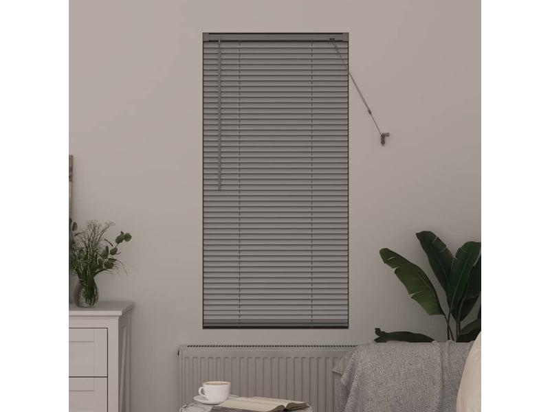  Store vénitien, store de fenêtre argenté 130 x 65 cm 25 mm aluminium cf47555  - Conforama C