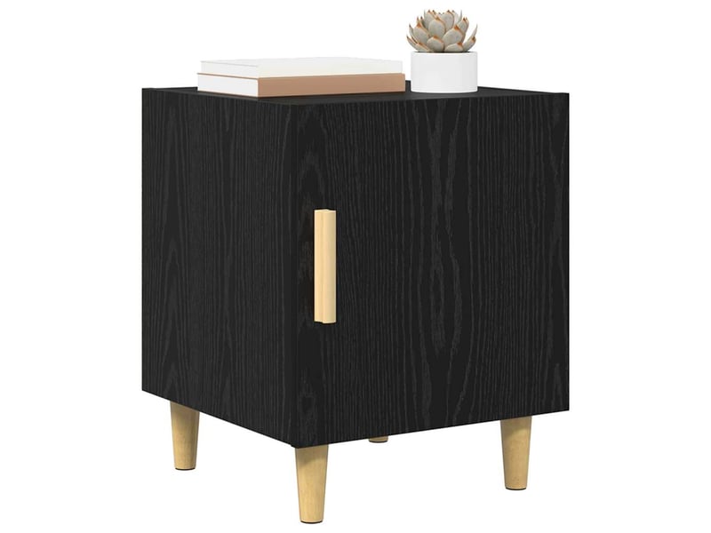  Table de chevet - cabinet de chevet - table de nuit chêne noir 40 x 40 x 50 cm bois d'ingénierie  - Conforama B