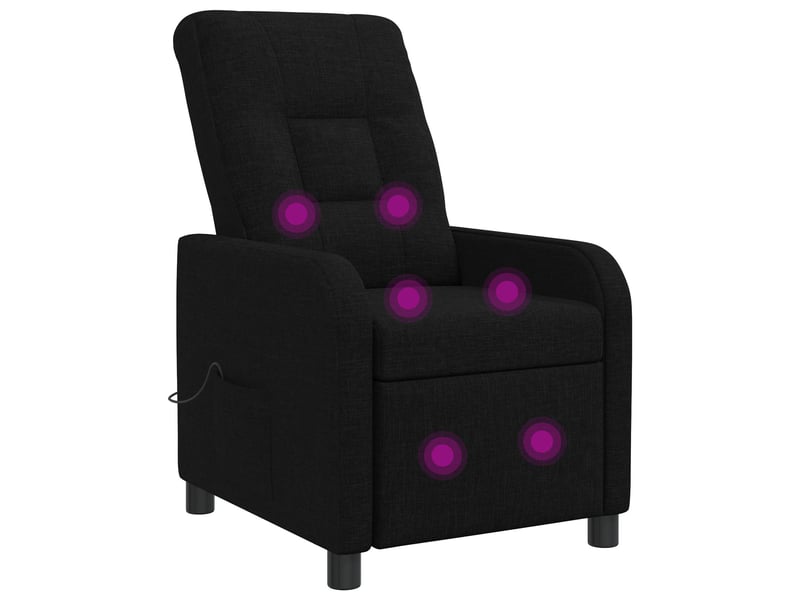 Vidaxl fauteuil de massage inclinable noir tissu - Conforama A