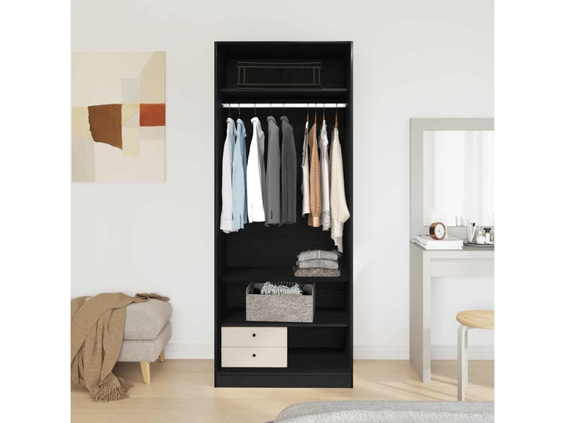  Armoire chambre, armoire de rangement chêne artisanal 80x50x200 cm bois d'ingénierie  - Conforama D