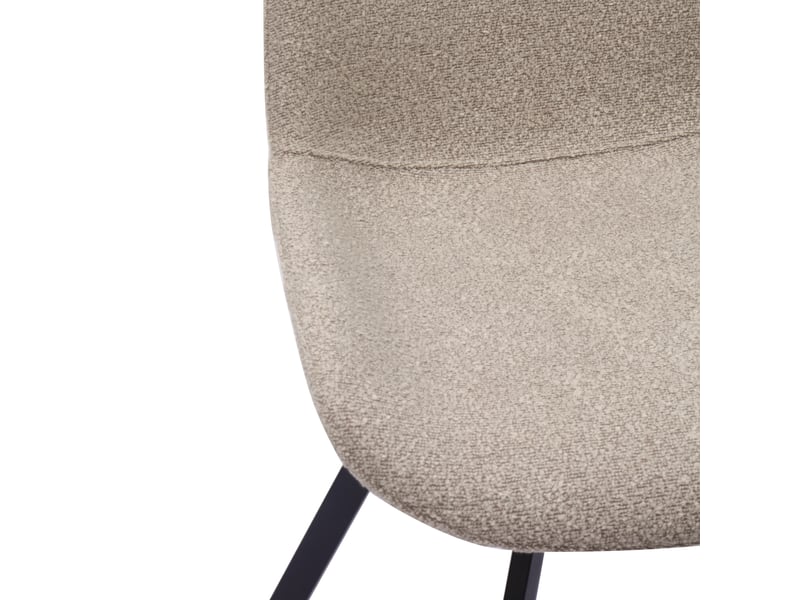  Chaises de salle à manger lot de 2 pivotantes à 360°  - dossier ergonomique en tissu et métal kaki  - Conforama E