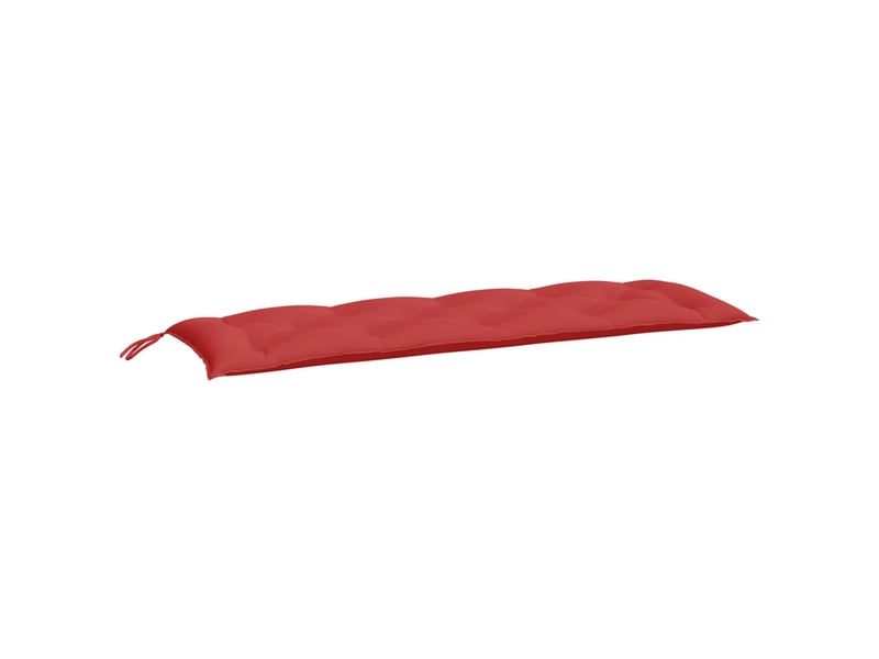  Lot de 2 coussins de banc jardin, coussins d'assise rouge 150x50x7 cm tissu oxford cf58737  - Conforama C