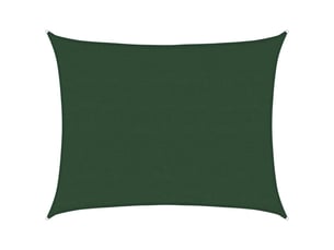 Voile d'ombrage - voile d'ombre - voile parasol 160 gm² vert foncé 6x7 m pehd