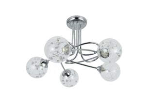 Fabrilamp rio de janeiro, lampe, moderne, 5 x g9, chromé, 29 x 42 x 42 cm
