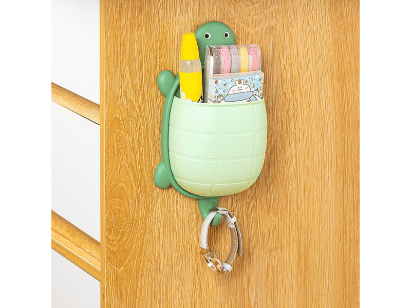  Lot de 3 porte-brosses à dents en forme de tortue mignonne, organisateur de rangement mural pour salle de bain  - Conforama B