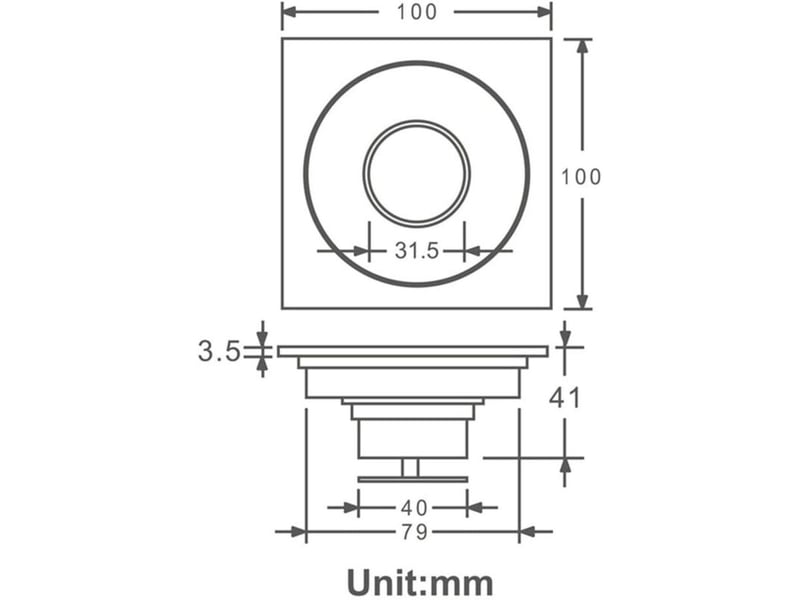  Enowelir toilettes salle de bain cuisine, siphon de sol en cuivre résistant aux odeurs interface machine à laver siphon  - Conforama C