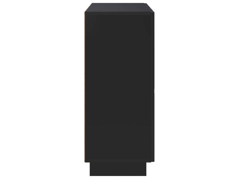  Buffet salon, buffet de rangement noir 85,5x31x75 cm bois d'ingénierie shl65426  - Conforama E