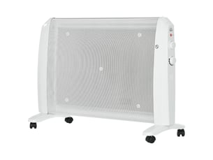 Chauffage électrique pour plaques de cuisson mica 1000 w2000 w avec thermostat réglable, 4 rouleaux, 15–20 m², blanc