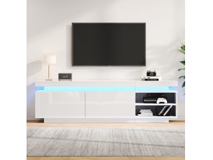 Meuble tv coloris blanc 35 cm <strong>MIVRAY </strong>  <strong></strong>
