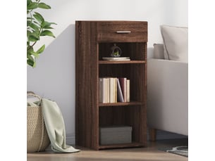 Buffet - bahut - meuble de rangement chêne marron 40x42,5x93 cm bois d'ingénierie