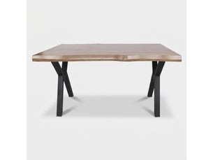Table de salle à manger moderne avec pieds en métal efor