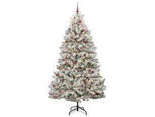 Sapin de noël, arbre de noël artificiel 270 cm 300 led blanc chaud cf61021