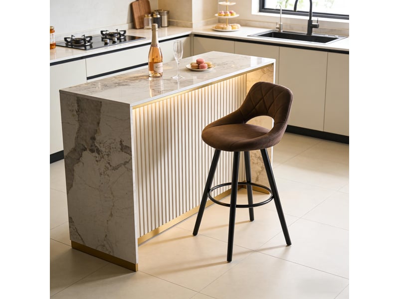  Chaise élégance chic 1 pièce, multifonction, dossier, cuisine, bar et salle à manger moderne  - Conforama D