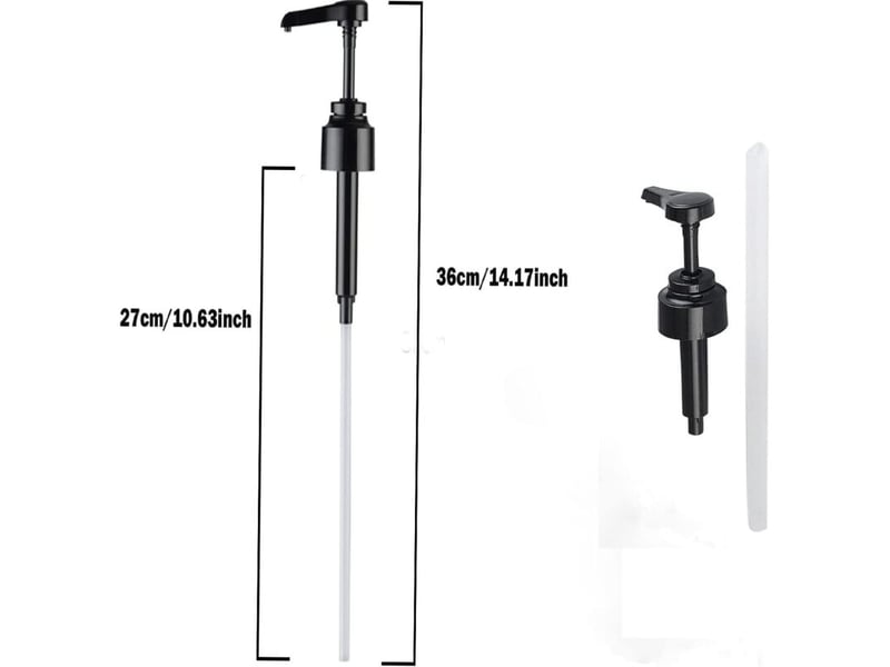  4 pièces distributeur sirop pompe buse pour bouteille, jus, sauce, café (noir)  - Conforama B