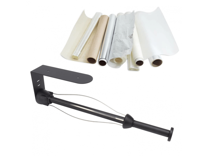 Porte-essuie-tout mural en acier inoxydable, pour cuisine et salle de bain - Conforama B