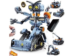 Robot de construction 5 en 1 programmable 795 pieces led app telecommande 2,4 ghz
