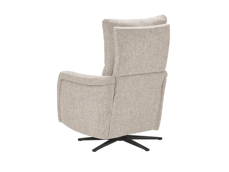  Fauteuil relax électrique pivotant tissu beige chiné - varenne VARENNE - Conforama E
