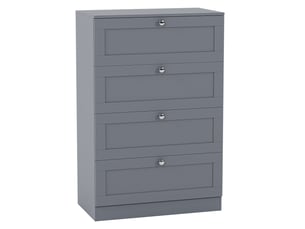 Commode 4 tiroir(s) VIDA DESIGNS 3332183 coloris gris largeur 21.5 cm