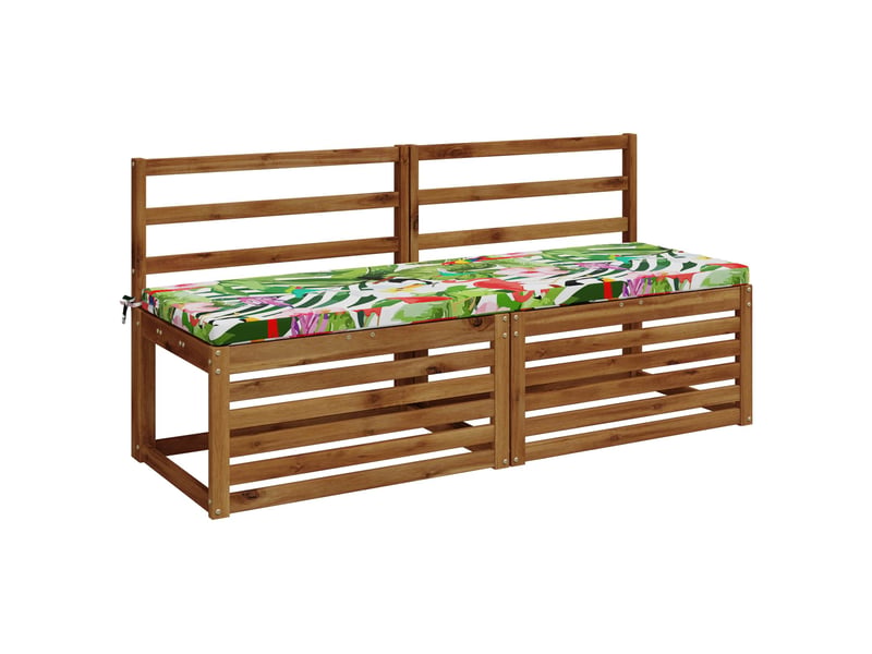 Lot de 2 coussins de banc, coussins d'assise soest 100 % polyester multicolore cf56822 - Conforama C