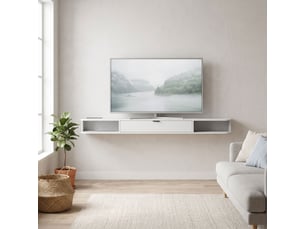 Meuble tv coloris blanc
