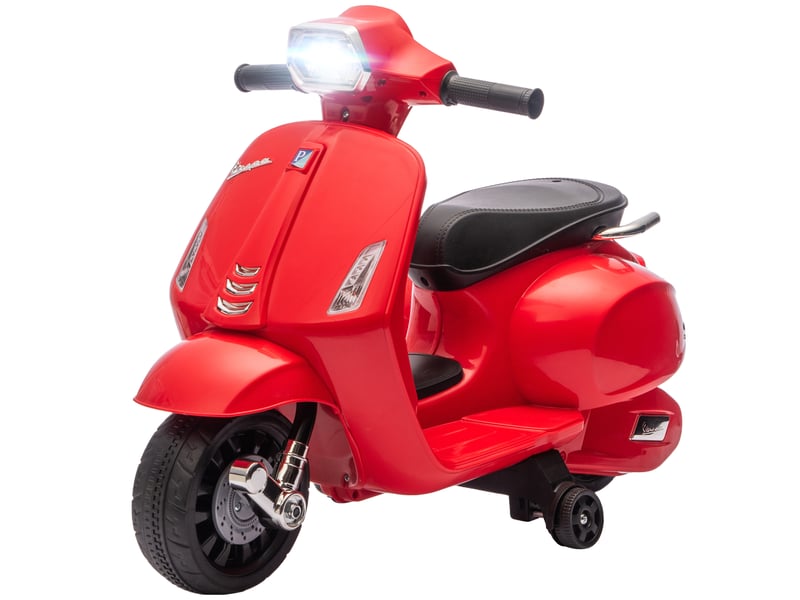  Moto électrique pour enfants de 2 à 4 ans avec batterie 6v, phare, klaxon et petites roues - rouge  - Conforama B
