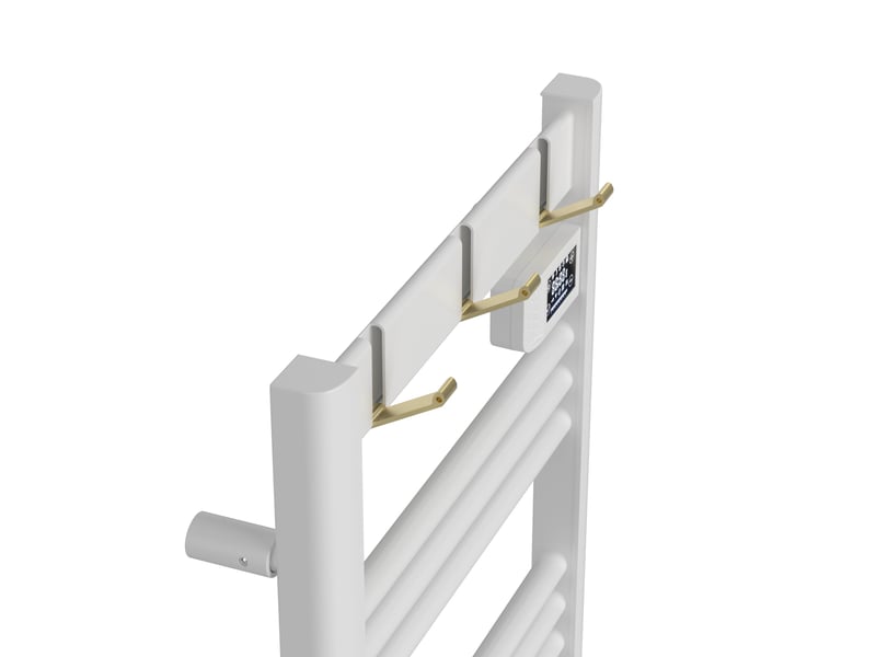  Sèche-serviettes électrique avec radiateur 105 x 50 cm 500 watts blanc 03_0010758  - Conforama D