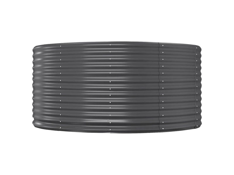  Jardinière - bac à fleurs surélevée anthracite 212 x 140 x 68 cm acier galvanisé  - Conforama D
