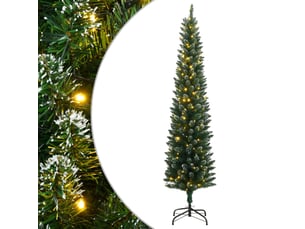 Sapin de noël artificiel, arbre de noël mince 150 led 120 cm shl2944