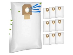 Sac à poussière de rechange for aspirateur bosch gas35,gas35l afc, série 2607432037(10pcs)