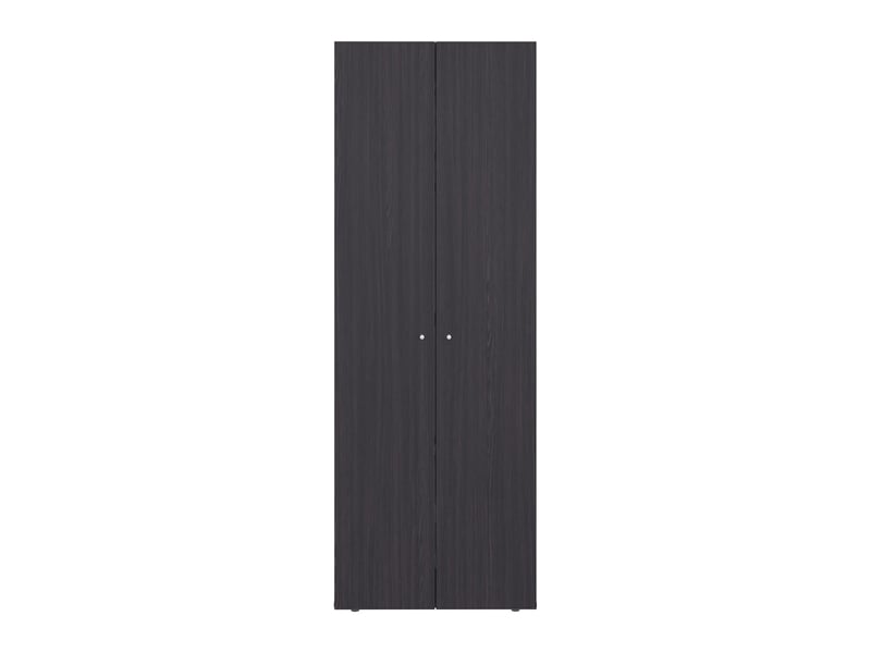  Armoire de 170 cm avec 2 portes et 3 étagères, wengé  - Conforama A