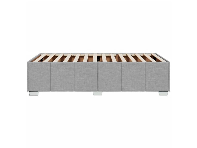  Lit simple- lit adulte -  cadre de lit sans matelas gris clair 80x200 cm tissu  - Conforama D