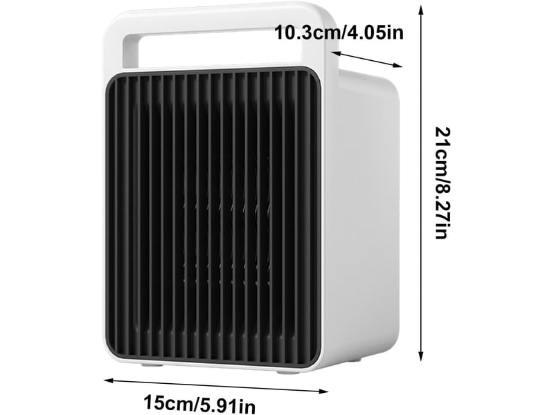 Chauffage d'appoint portatif - cheminée de table - convient pour la maison, le bureau, la chambre à coucher - chauffage d'hiver, 900 w, blanc FC-ZLS-00068ZLS - Conforama D