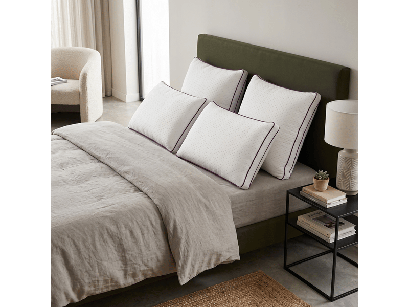  Oreiller nuage microfibre - 60 x 60 cm - housse déhoussable et lavable - collection bonne fête C07-ORM03 60/60 - Conforama B