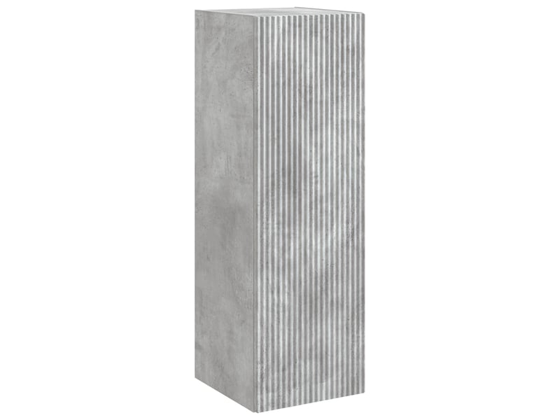  Cabinet salle de bain mural, meuble de rangement gris béton 33x34.5x60 cm shl2727  - Conforama A
