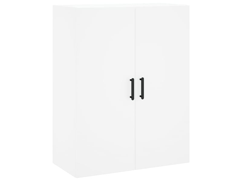  Buffet haut - bahut - meuble de rangement blanc 69,5x34x180 cm bois d'ingénierie  - Conforama E
