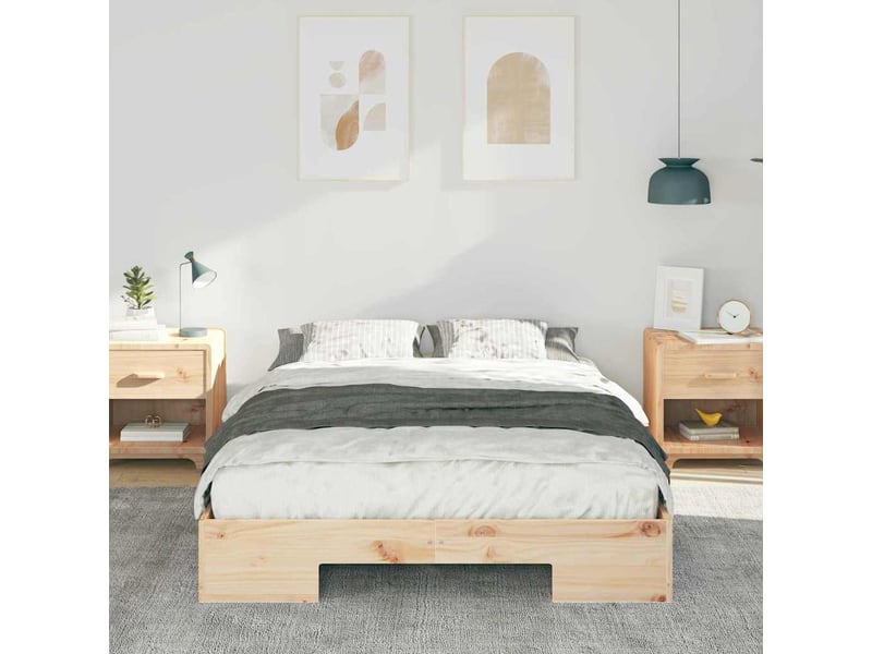  Lit double- lit adulte -  cadre de lit marron 120 x 190 cm  - Conforama B
