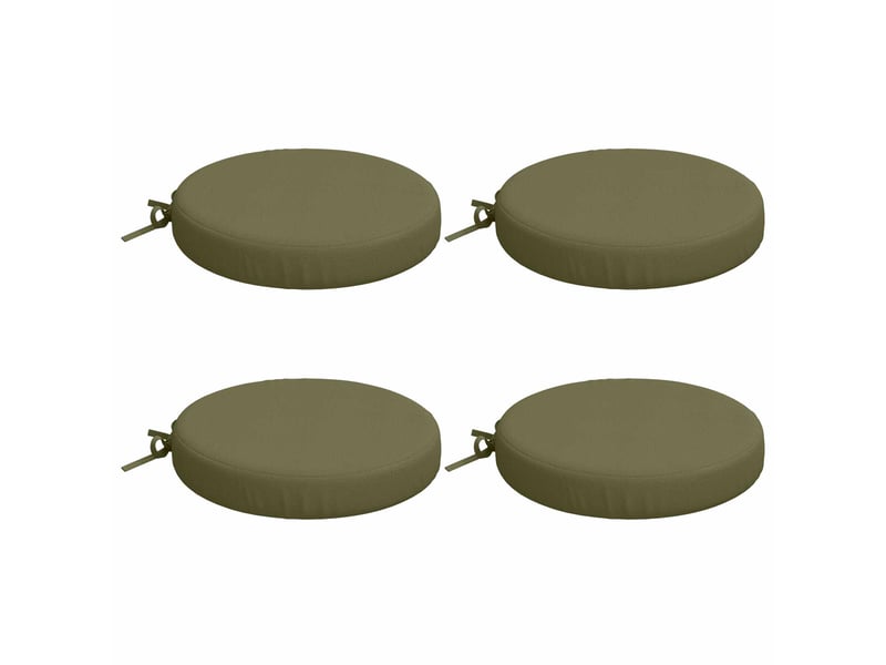  Lot de 4 coussins de siège, coussins d'assise soest 100 % polyester cf60196  - Conforama A